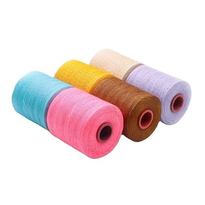 Tejido Kangfa 0.8MM 100% de poliéster hilo encerado para cuero 210D/16 hilo encerado plano