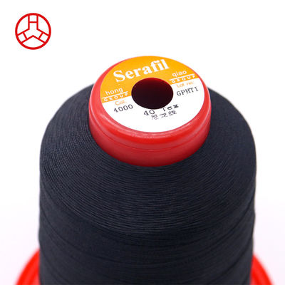 100G Peso hilo de costura duradero para bolso y zapatos 1300Y longitud Tex70 Serafil poliéster