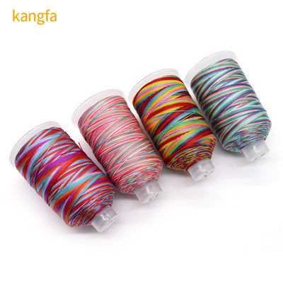 15PLY 250g 40 colores de trenzas multicolores hilo de poliéster para la decoración de artesanías de tejido