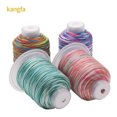 Resistente a altas temperaturas 100G Peso de 15 capas Arco iris Tejido artesanal hilo de poliéster