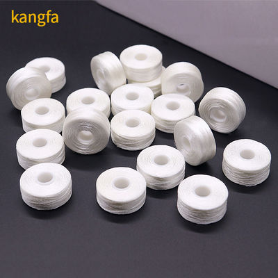 Cone de plástico Kangfa Pre-enroscado Bobbin hilo de bordado para bordado particular 75D / 2