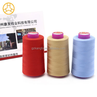 El sofá establece el patrón teñido 5000yds Spun Polyester hilo de costura para la máquina de costura 40/2