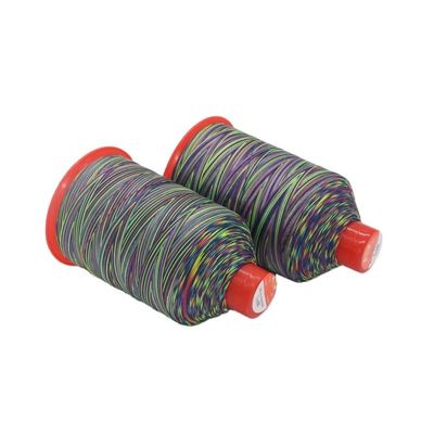 Tex 70 Arco iris multicolor 69 Nylon 66 FDY Filamentos con patrón teñido y 250 g de peso