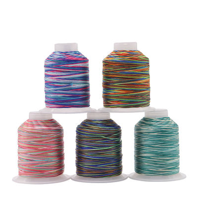 Material de cono de plástico Arco iris multicolor Poliéster de alta tenacidad