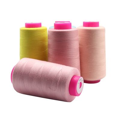 Hielo de algodón 100% 402 100 g Cone Polyester Hielo de costura para ropa de cama Tejido elástico