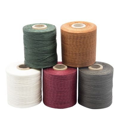 Cuerdas de cera plana de un solo color de hilo de cera de nylon 210D para coser hilo de poliéster