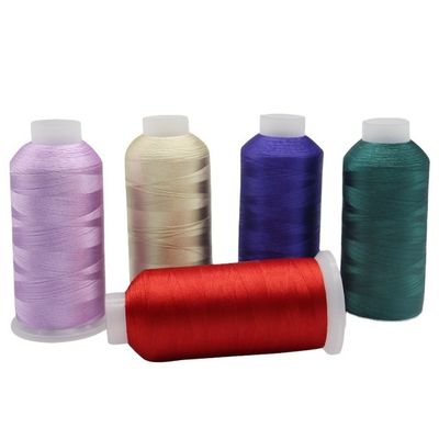 125G hilo de bordado 120D 5000Y hilo de poliéster para máquina de bordado de alta velocidad