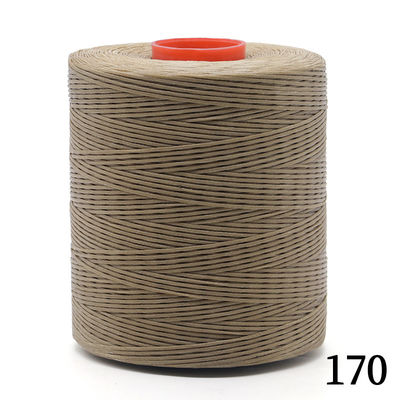 Tejido Kangfa 0.8MM 100% de poliéster hilo encerado para cuero 210D/16 hilo encerado plano