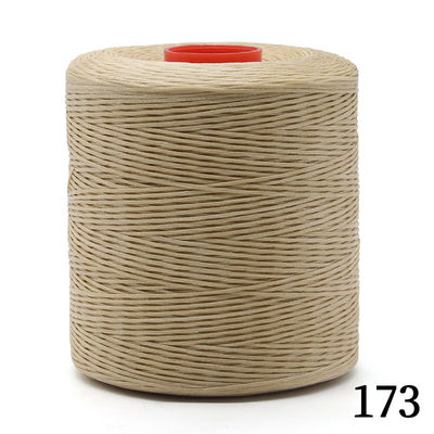 Tejido Kangfa 0.8MM 100% de poliéster hilo encerado para cuero 210D/16 hilo encerado plano