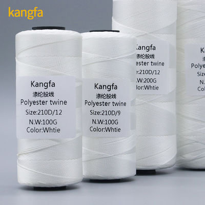 210d/12ply 100% Hielo de poliéster de alta tenacidad para ganchillo y edredones multicolores