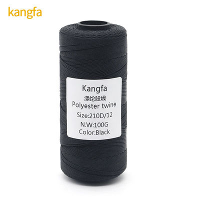 210d/12ply 100% Hielo de poliéster de alta tenacidad para ganchillo y edredones multicolores