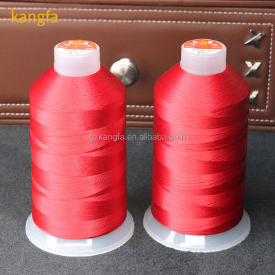 Kangfa T90 92 hilo de costura de nylon unido para tapicería zapatos de exterior cuero y asiento de coche cuero