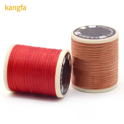 30 g 0,6 mm Cored de alta resistencia para coser cuero 70m poliéster unido hilo redondo encerado