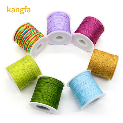 2 Ply Singal Color o Color del Arco Iris hilo de cordón de nylon para el cordón chino de anudo de macramé