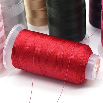 100% poliéster 420D/3 0,15-0,32 mm Hielo de colchoneta de nylon de alta resistencia para coser cuero