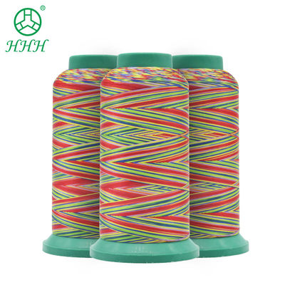 Colorido hilo de costura de poliéster de alta tenacidad para Kangfa Industrial 3ply 6ply 5colors