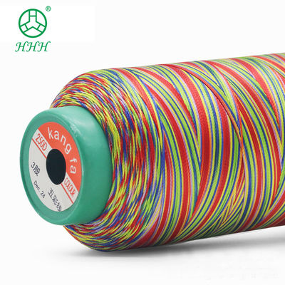 Colorido hilo de costura de poliéster de alta tenacidad para Kangfa Industrial 3ply 6ply 5colors