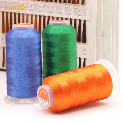 4000 Yard Kangfa 120d/2 Poliéster 100% hilo de bordado industrial para la máquina de bordado