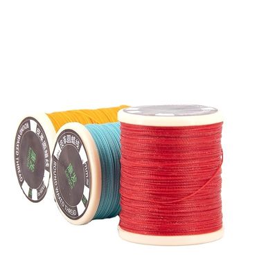 150D 0.8mm Cordón de hilado de cuero hecho a mano hilo de cera de costura para pulseras Decorar