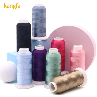 Material de cono transparente 720 colores 120D/2 hilo de bordado de máquina 4000y para prendas de vestir
