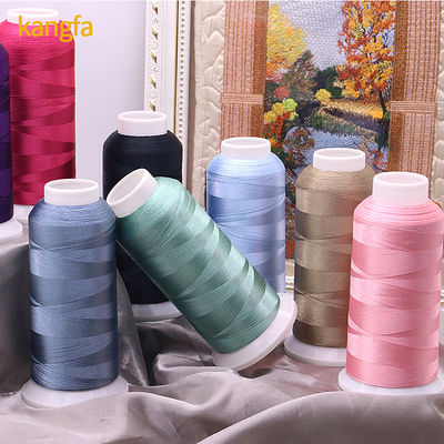 Material de cono transparente 720 colores 120D/2 hilo de bordado de máquina 4000y para prendas de vestir
