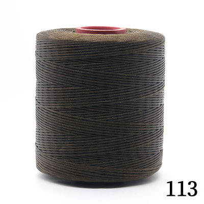Excelente 1 bobina 700y 1 mm de costura plana de trenza gruesa hilo encerado para reparación de artesanías de cuero