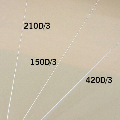 TEX135 hilo de nylon para resistencia y baja contracción hilo de costura blanco crudo 420D/3 TKT20
