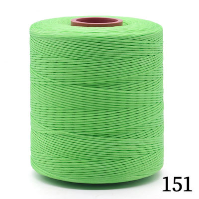 400G Impermeable Negro 0,8 mm 1 mm 100% Poliéster Flat Cerada hilo trenzado para cuero