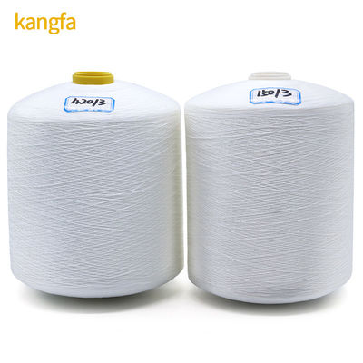 Filamento de costura de poliéster 150D/3 Tex45 TKT60 blanco crudo con baja contracción y durabilidad