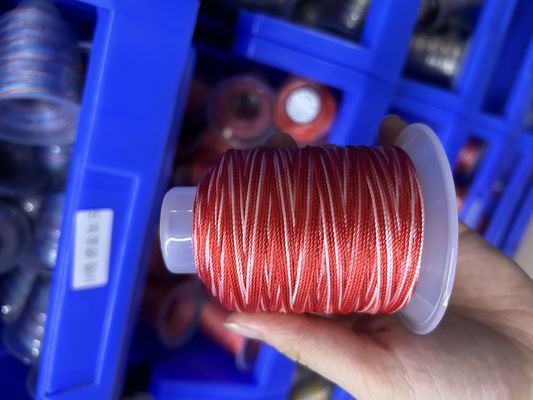 hilo de costura de poliéster de alta tenacidad 0,8 mm 1 mm para el material de nylon fuerte y duradero