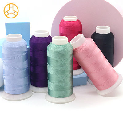 120D/2 Número de hilos 720 colores 4000 yardas hilo de bordado de poliéster para máquina de coser