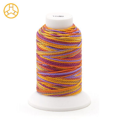 12g 18PLY 40 colores Suministro 100% de poliéster Multi Color hilo de costura trenzas de poliéster