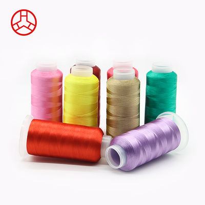 150D/2 100% hilo de bordado de poliéster para máquina 5000m Peso 160g en colores mixtos