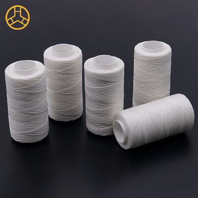 Kangfa 50M/Rol 0.8mm hilo de cera plana para el calzado de artesanía de cuero bolsa cinturón de boho Tejido