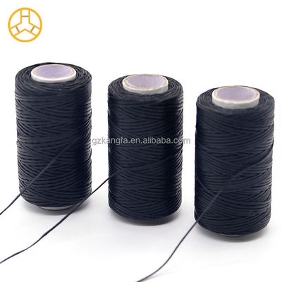 Kangfa 50M/Rol 0.8mm hilo de cera plana para el calzado de artesanía de cuero bolsa cinturón de boho Tejido