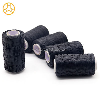 Kangfa 50M/Rol 0.8mm hilo de cera plana para el calzado de artesanía de cuero bolsa cinturón de boho Tejido