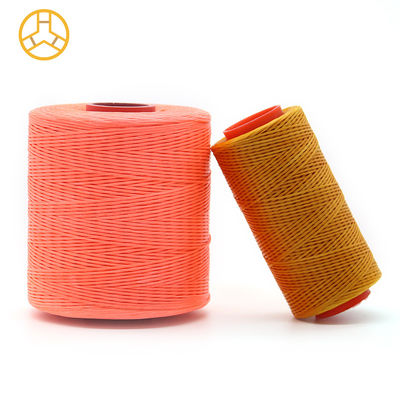 Kangfa 0.8MM 100% de poliéster hilo encerado para el patrón de costura de cuero material teñido encerado