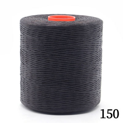 Kangfa 0.8MM 100% de poliéster hilo encerado para el patrón de costura de cuero material teñido encerado