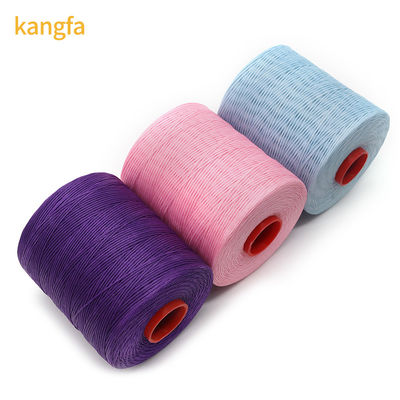 Kangfa 0.8MM 100% de poliéster hilo encerado para el patrón de costura de cuero material teñido encerado