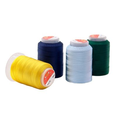 100% poliéster Resistencia química hilo de costura para cuero 30g de resistencia poliéster