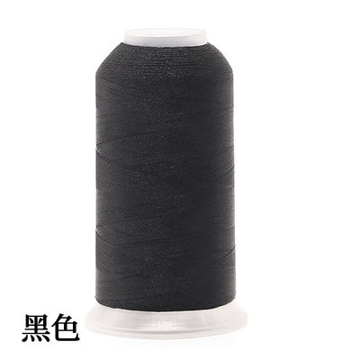 5500 Yards Negro 900 hilo de bordado 40wt 100% poliéster para la máquina de diseño teñido
