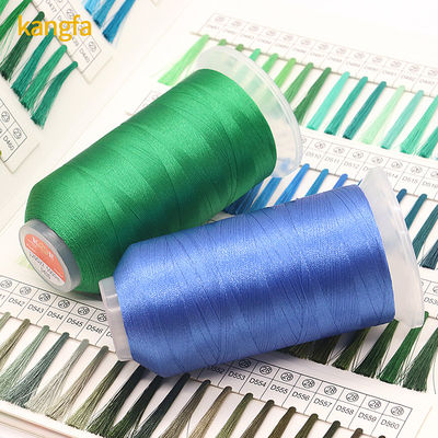 El hilo de poliéster de color 120D/2 100% para la máquina de bordado 4000 Yards