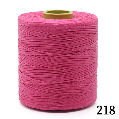 410G Kangfa 0,8 mm hilo de cera plana para costura de cuero hecha a mano en 210D/16 cuentas de hilo
