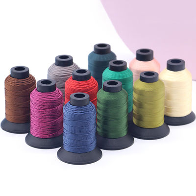 Muestra de hilo de poliéster Boho 210D ecológico para uso en máquinas de coser tejidas a mano