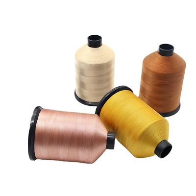 Tex 135 A prueba de UV 16 oz Filamento de costura unido Filamento de poliéster unido Peso / cono 450g