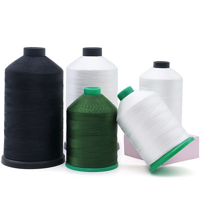 Tex 135 A prueba de UV 16 oz Filamento de costura unido Filamento de poliéster unido Peso / cono 450g