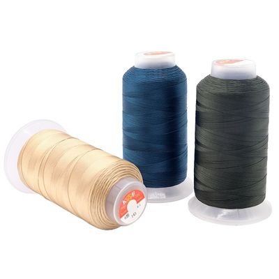 Apoyo 7 días tiempo de entrega del pedido de muestras 100g hilo de nylon de alta tenacidad para productos de cuero