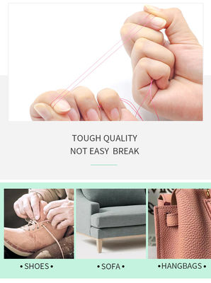 Apoyo 7 días tiempo de entrega del pedido de muestras 100g hilo de nylon de alta tenacidad para productos de cuero