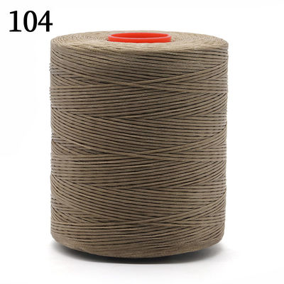Kangfa 0,8 mm 1,0 mm Poliéster de cera hilo de costura para la fabricación y reparación de cuero 680m