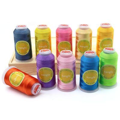 5000 Yard Polyester hilo de bordado para el punto cruzado Vibrante colorido patrón y duradero